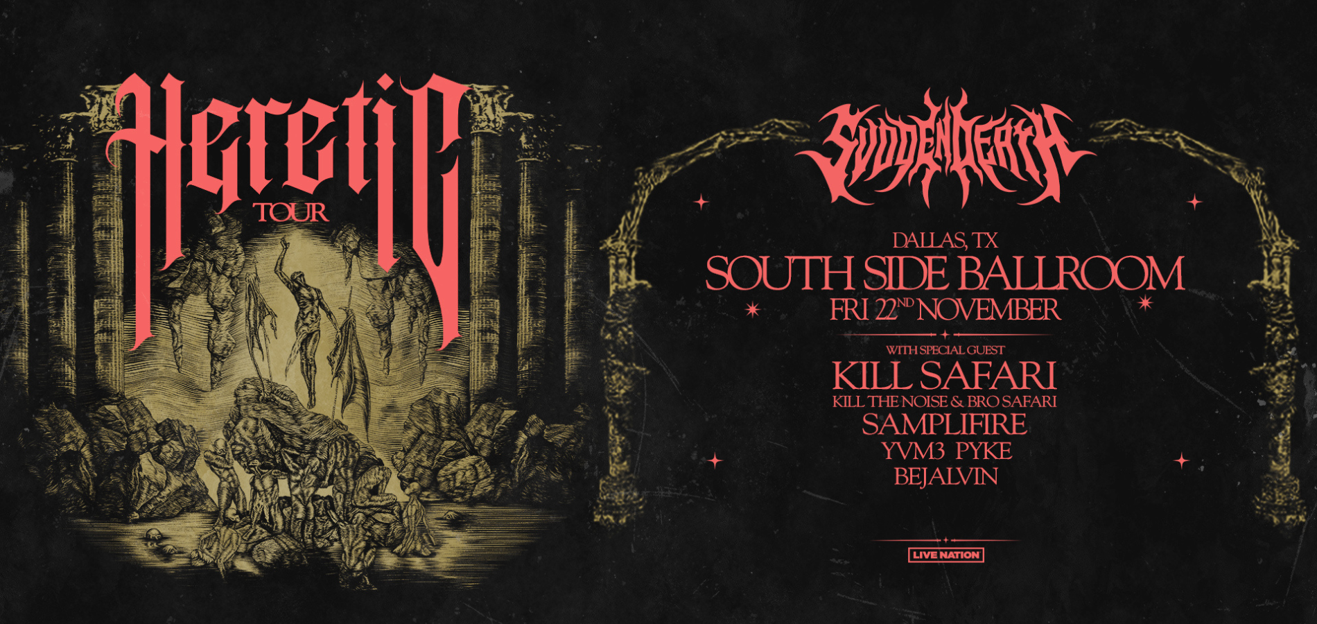 SVDDEN DEATH – Heretic Tour (18+)